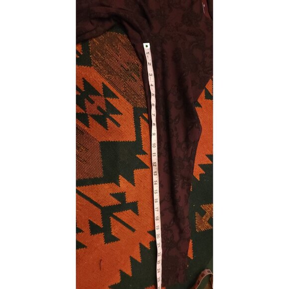 Torrid Women's Floral-Print Textured Burgundy Leggings Size 00 - Picture 6 of 9